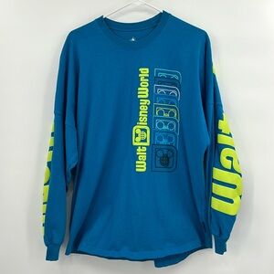 Walt Disney World Spirit Jersey Disney Parks Neon Blue‎ & Neon Green Medium